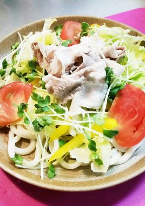 ☆簡単☆野菜たっぷりサラダうどん♪-レシピのメイン写真