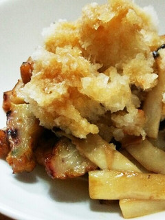 エリンギとさつま揚げのバターぽん酢おろし-レシピのメイン写真