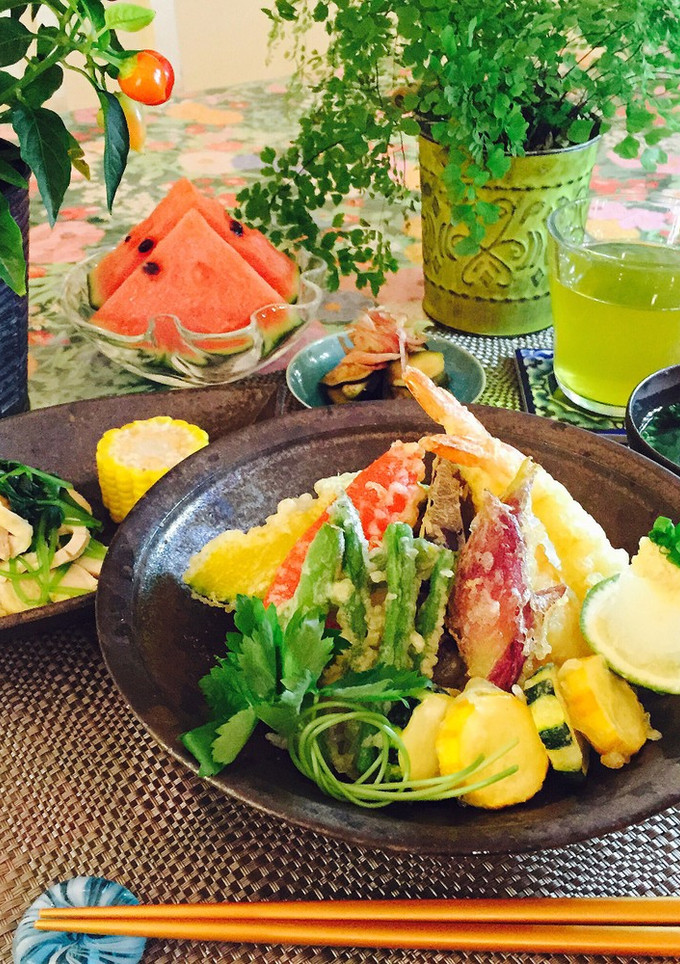天ぷらの冷やしだし茶漬け-レシピのメイン写真