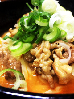 焼肉味噌煮込みうどん-レシピのメイン写真