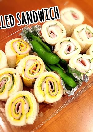 失敗なし！コツ公開♡くるくるロールサンド-レシピのメイン写真