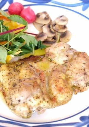 チキンハーブソテーのオリーブオイルソース-レシピのメイン写真