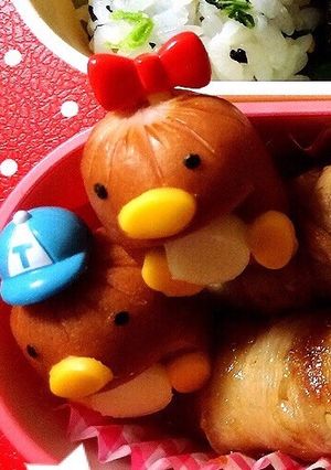 お弁当に ペンギン ウインナー-レシピのメイン写真