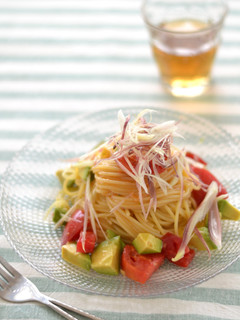 みょうがとアボカドの冷製パスタ-レシピのメイン写真