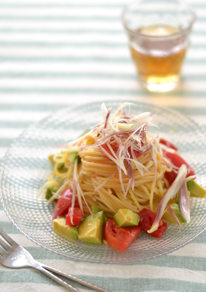みょうがとアボカドの冷製パスタ-レシピのメイン写真