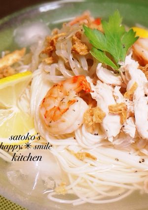 さっぱりおいしい！フォー風そうめん-レシピのメイン写真