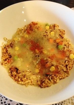 カップラーメンのガレット風♪ あんかけ♡-レシピのメイン写真