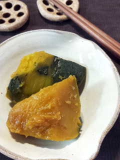 味のおとし子でかぼちゃの煮物-レシピのメイン写真