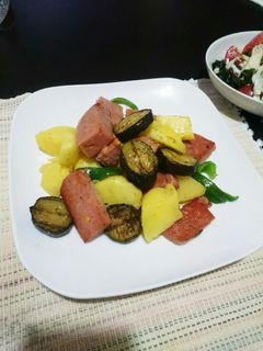 スパムとポテト ズッキーニのソテー-レシピのメイン写真