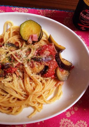 夏野菜パスタ-レシピのメイン写真