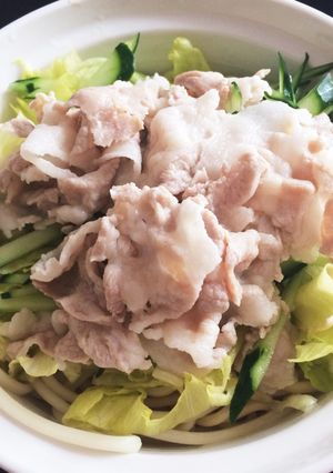 冷しゃぶうどん-レシピのメイン写真