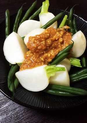 生姜を食べよう★生姜と胡麻の酢味噌甘だれ-レシピのメイン写真