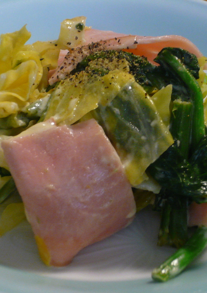 ハムと野菜のマヨネーズ炒め-レシピのメイン写真
