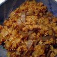 豚肉とこんにゃくのにんにく味噌炒め