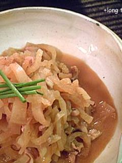 ++大根の塩辛炊き++-レシピのメイン写真