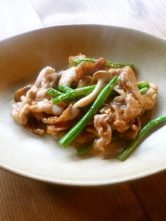 豚こまとインゲンの甘辛炒め♪-レシピのメイン写真