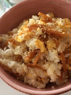 残った煮汁で!生姜と炒り卵の混ぜ御飯☆-レシピのメイン写真