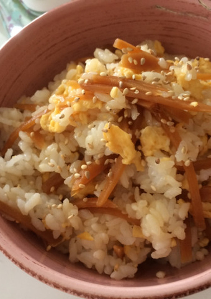 残った煮汁で！生姜と炒り卵の混ぜ御飯☆-レシピのメイン写真