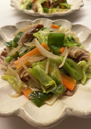 我家の山盛ﾓﾘﾓﾘ野菜の昭和な味野菜炒め-レシピのメイン写真