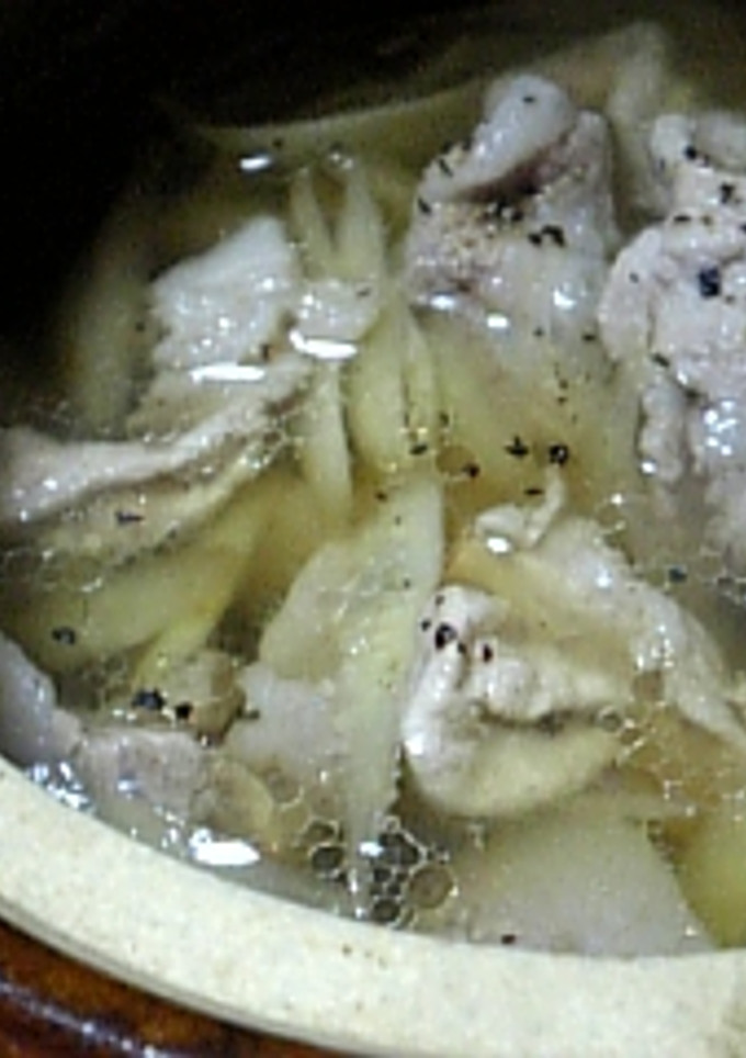 ごぼうと豚肉の黒胡椒鍋-レシピのメイン写真
