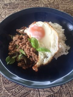挽肉のバジル炒めごはん-レシピのメイン写真