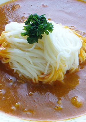 ビタミンAたっぷりカレーそうめん-レシピのメイン写真