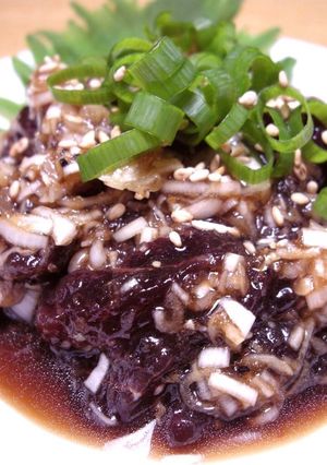 簡単！ 醤油ネギクジラ-レシピのメイン写真
