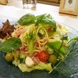 具だくさん冷製パスタ