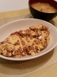 ★我が家の定番★なったま(納豆卵焼き)-レシピのメイン写真