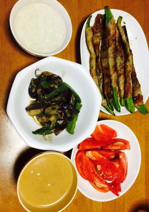 ナスとピーマンの肉味噌炒め-レシピのメイン写真