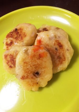 野菜入り芋もち 幼児食-レシピのメイン写真