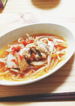 ちょー簡単！鶏肉のトマト煮-レシピのメイン写真