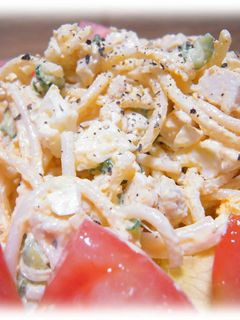 自家製鶏ハムで☆チキンとパスタのサラダ-レシピのメイン写真