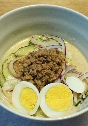 ☆冷し豆乳担々麺風そうめん☆-レシピのメイン写真