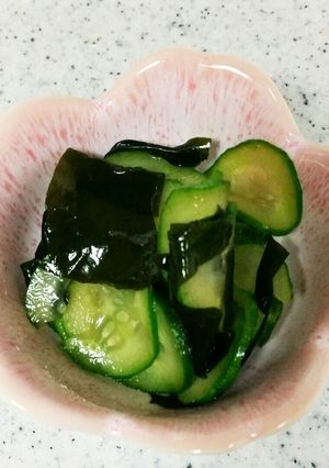 即席!。キュウリとワカメの酢の物-レシピのメイン写真