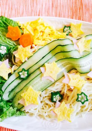 特別な日にどうぞ☆デコ☆冷やし中華-レシピのメイン写真