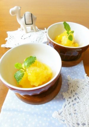 簡単！マンゴーシャーベット-レシピのメイン写真