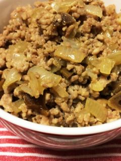 ひき肉と玉葱のにんにく醤油炒め-レシピのメイン写真