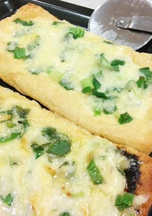2種類食べ比べ！薄揚げネギチーズ焼き♪-レシピのメイン写真