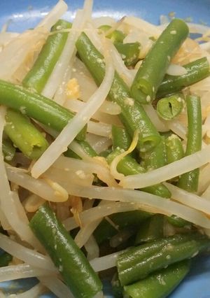 インゲンとモヤシの生姜醤油麹合え-レシピのメイン写真