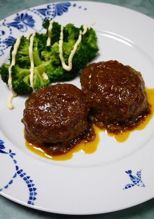 ヘルシー！蒟蒻畑inハンバーグ-レシピのメイン写真