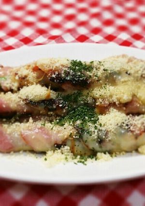 速攻おつまみ♪アスパラのWチーズグリル-レシピのメイン写真