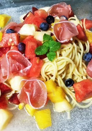 フルーツパスタ-レシピのメイン写真