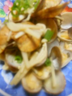 アサリとエノキのバター炒め -レシピのメイン写真