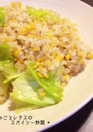 * じゃことレタスのスパイシー炒飯 *-レシピのメイン写真