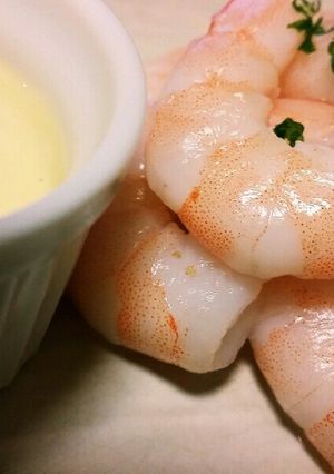 簡単！ボイル海老のワサビマヨディップ♪-レシピのメイン写真