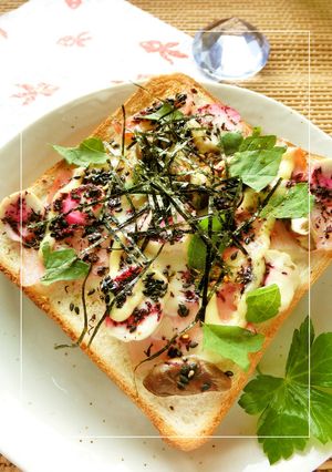紫蘇香る❀エリンギ×ベーコントースト-レシピのメイン写真