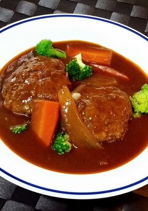 煮込みも焼きも♡柔らか豆腐入ハンバーグ-レシピのメイン写真