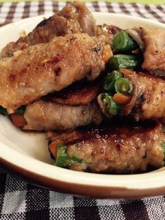 インゲンの肉巻き(生姜焼き風)-レシピのメイン写真