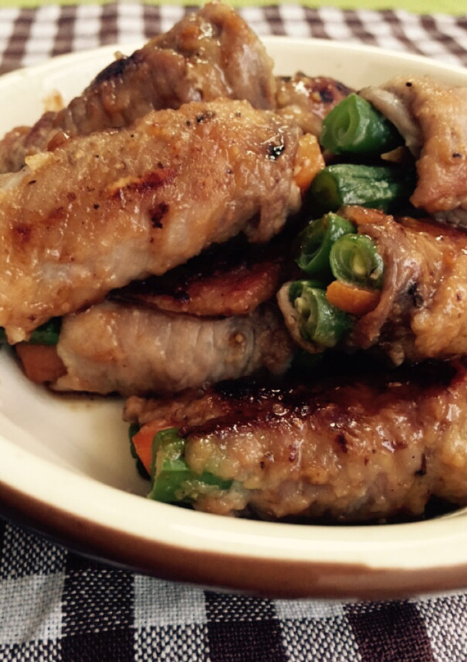 インゲンの肉巻き(生姜焼き風)-レシピのメイン写真